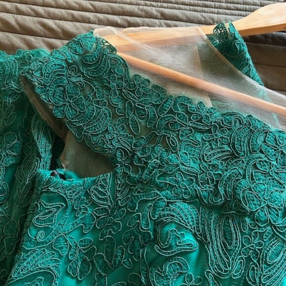 Tadashi Shoji Soutache Illusion Gown - Picture 7 of 10